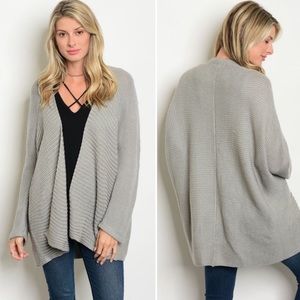 Cable knit open cardi- brand new!